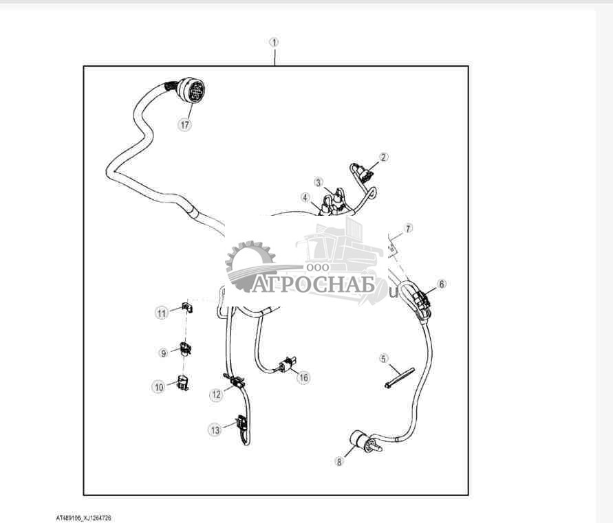 Жгут проводов трансмиссии 